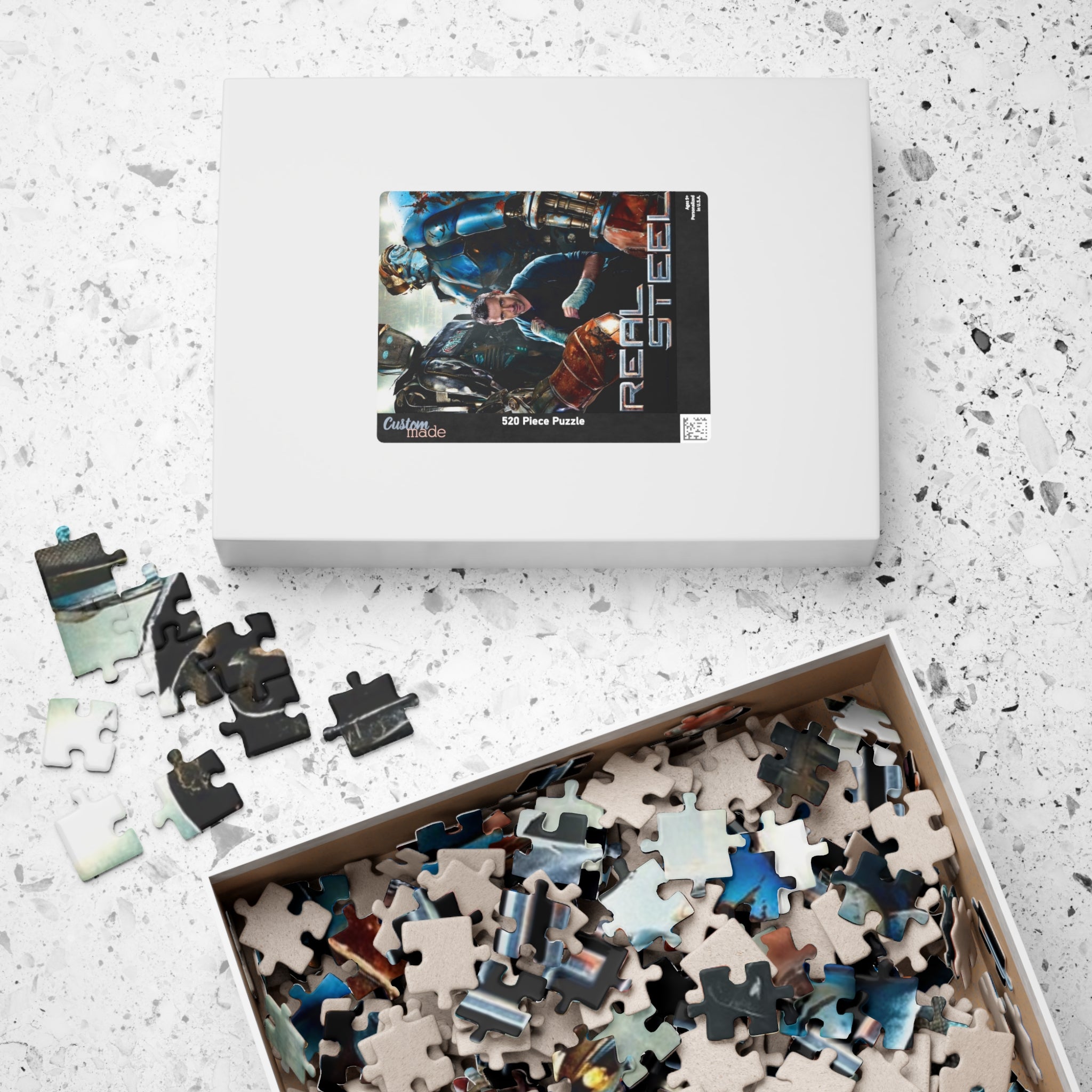 Real Steel Movie Poster Puzzle — 520 Piece Jigsaw for Fans & Family