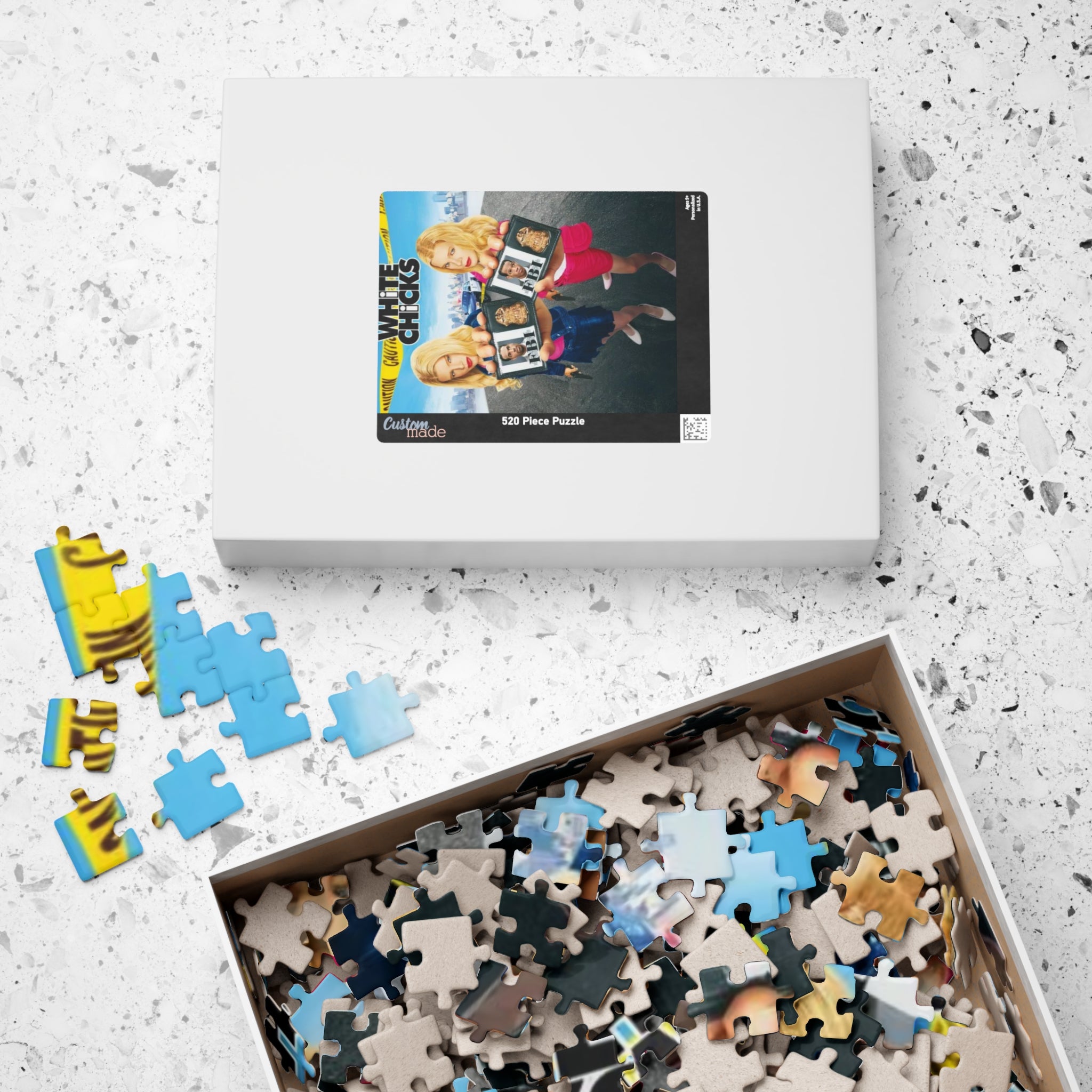 White Chicks Movie Poster Jigsaw Puzzle — 520-Piece Retro Comedy Puzzle