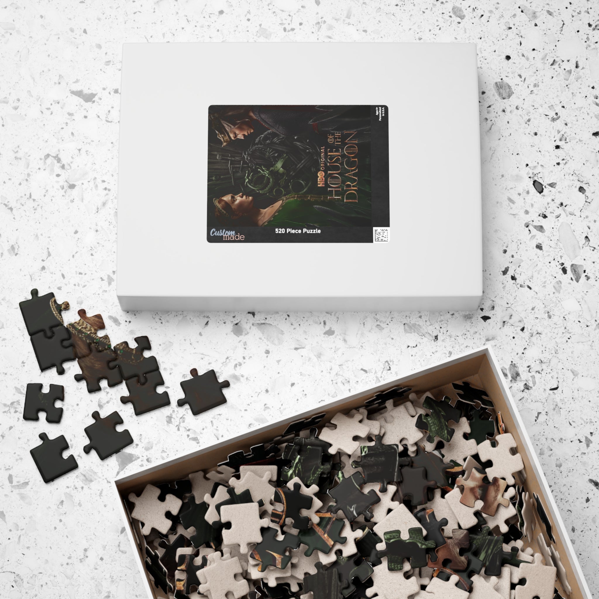 House of the Dragon Poster Puzzle | Fantasy TV Series Jigsaw Puzzle | 520 Pieces